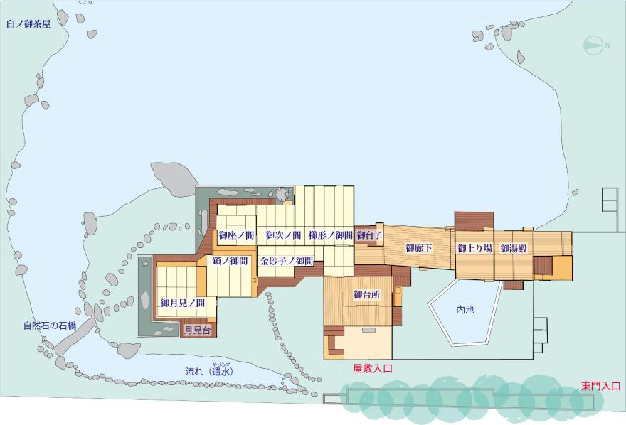 復元屋敷見取り図