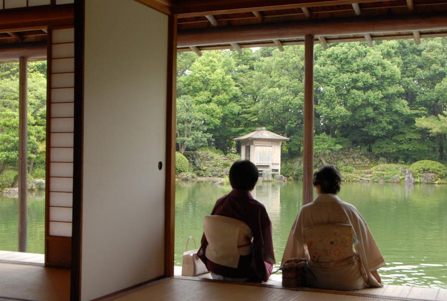 養護館庭園 與福井藩主同樣的視角欣賞美景